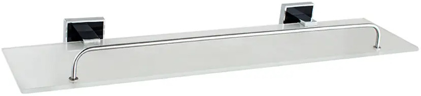 91594421 Полка для ванной комнаты zenfort 102339 металл, стекло 14.3x52 см цвет серый, серебристый STLM-0980483