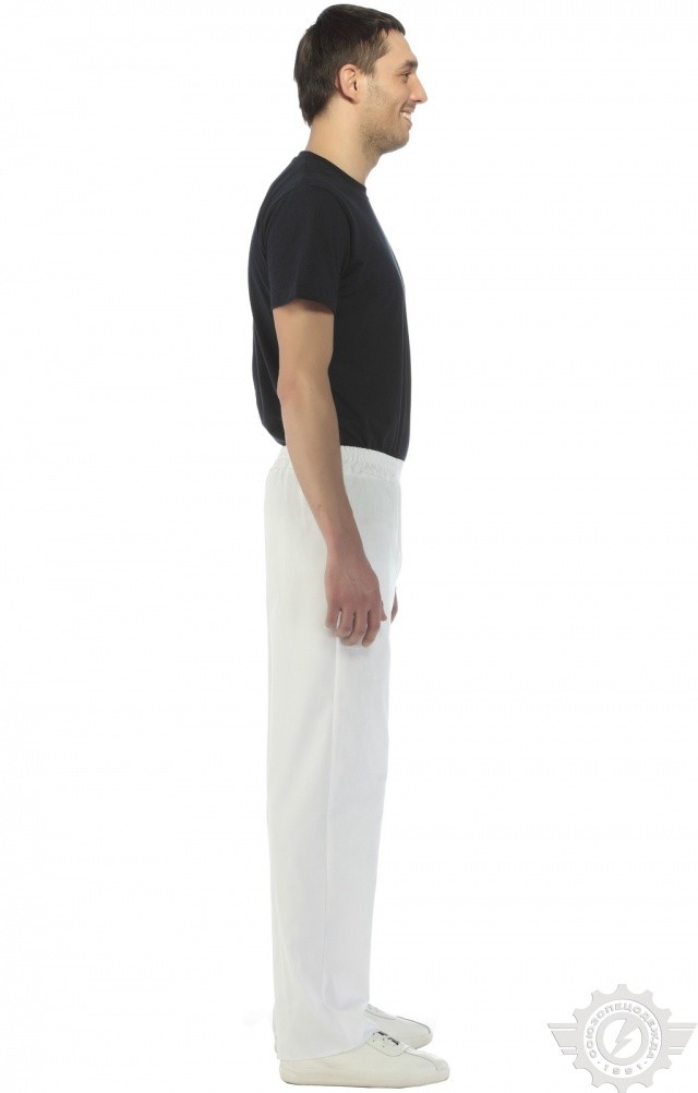 66058 Брюки "Снежок" белые  Медицинская одежда  размер 44 Спецодежда  - Вид №8