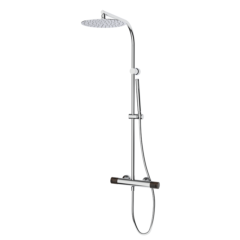 90499909 PREMIUM Chrome Смеситель для душа с колонкой Хром-Ногаль GRB MIXERS 