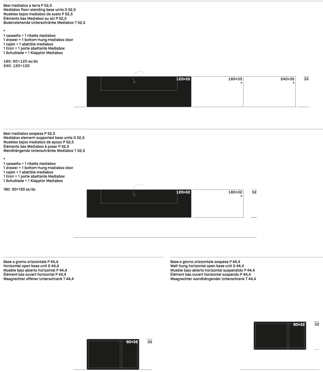 ZANETTE Лакированная стенка для хранения из дуба с подставкой под телевизор Day moove sun-id-1497187 - Вид №7