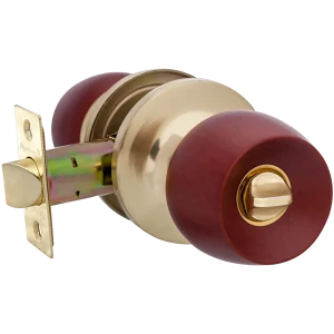 Ручка-защёлка Avers 0598-03-GM/Beech, с фиксатором, сталь, цвет матовое золото/бук