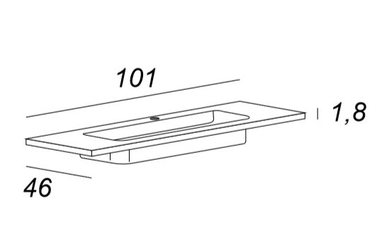 Мебель для ванной CEZARES TIFFANY 101 Bianco opaco 54951 - Вид №3