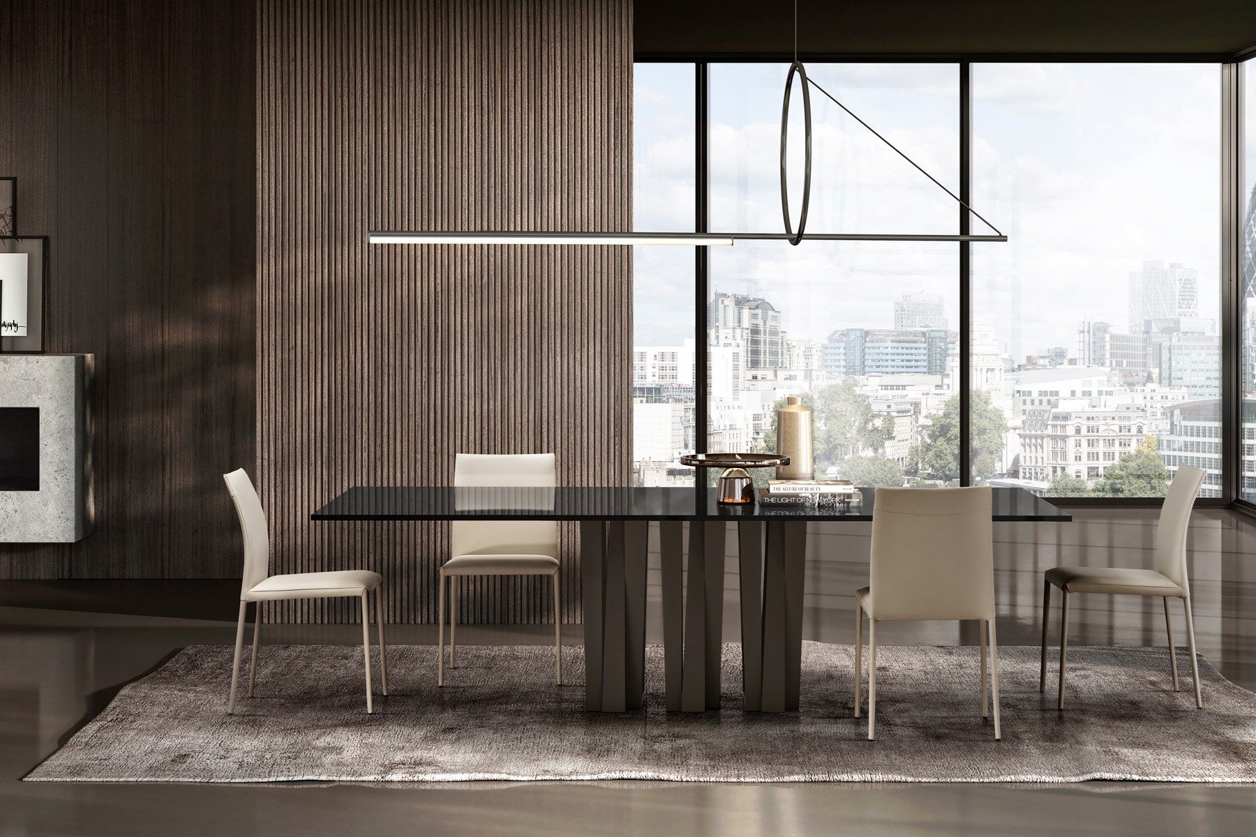 Прямоугольный Хрустальный стол с металлическим основанием EFORMA NARCISO ARCH-00091663 - Вид №1