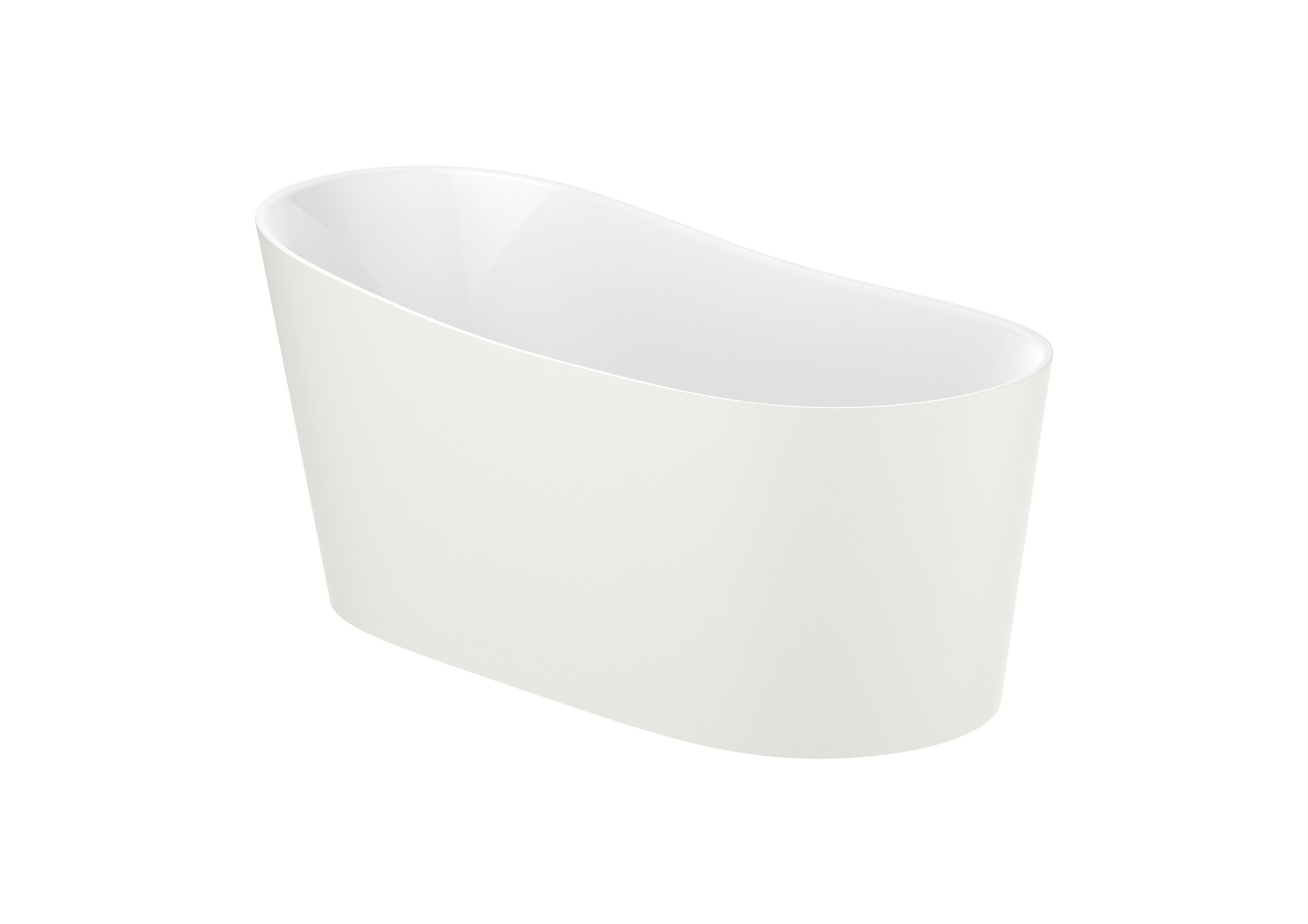 A2484990B0 ROUND - Овальная ванна STONEX® со сливом и сифоном Click-Clack ROCA Maui