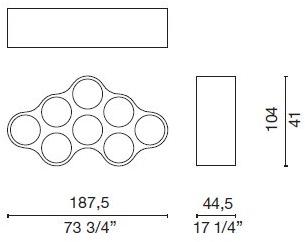 Cappellini Модульный двухсторонний стеллаж из фанеры Cloud C5w1 - Вид №4