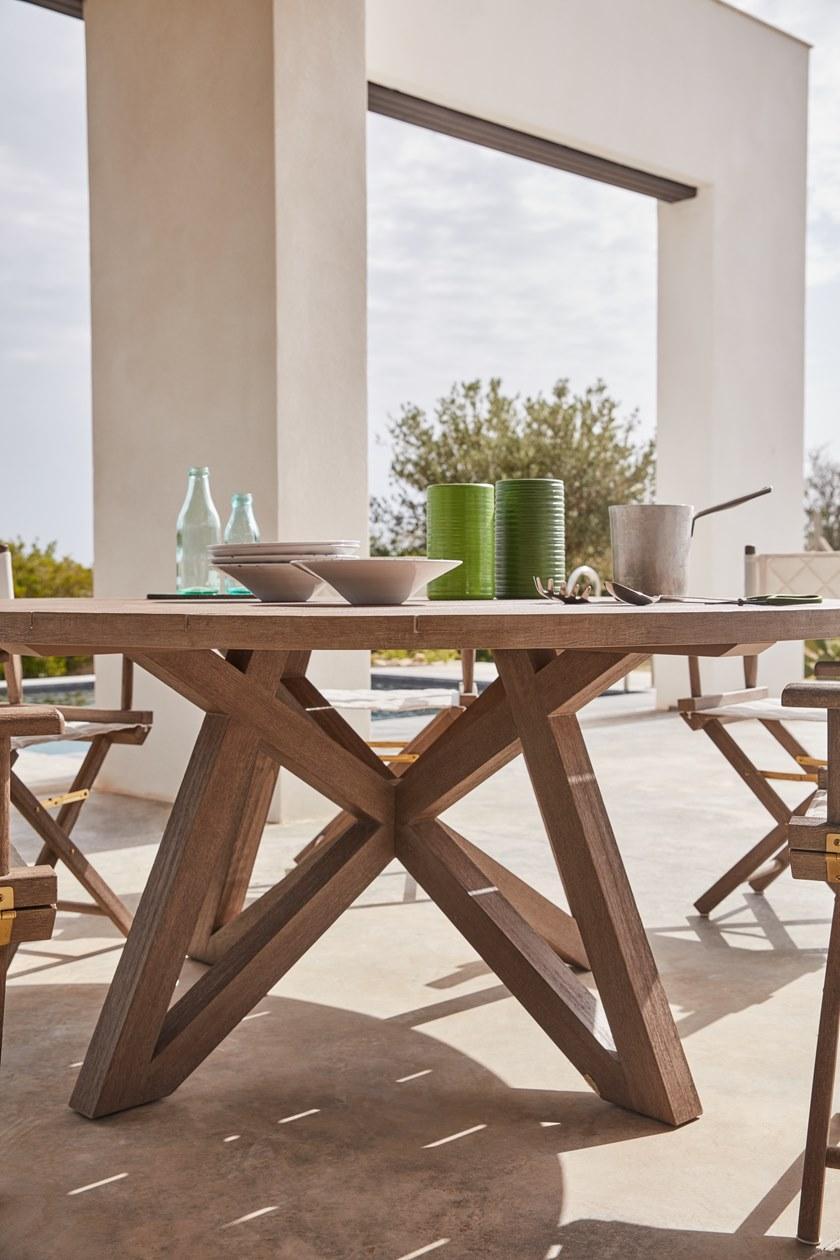 Unopiù Круглый стол из тика декапе  Crta180  - Вид №3