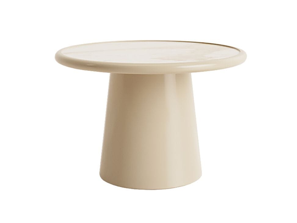 Круглый деревянный и мраморный журнальный столик ANA ROQUE INTERIORS ARCH-00086880