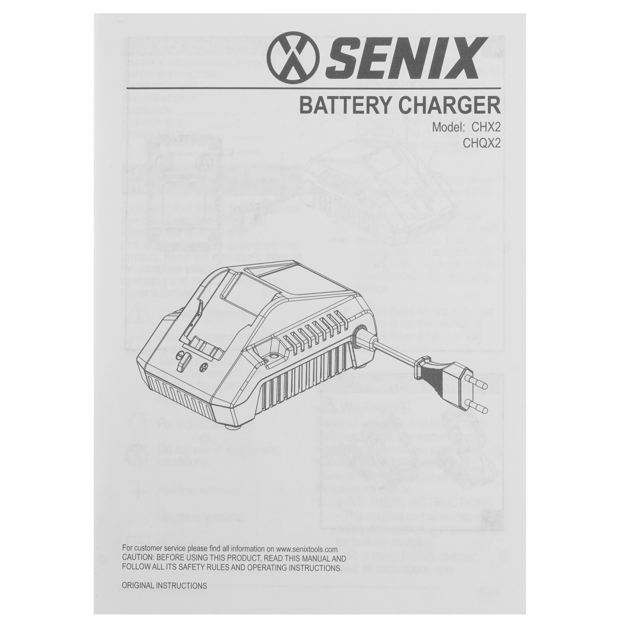 Зарядное устройство SENIX CHX2 20 Volt Max X2 9067949 STDN-0011155 - Вид №4