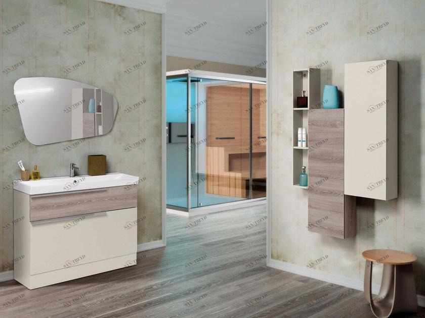 Mobiltesino Отдельная лакированная тумба под умывальник с зеркалом Fly sun-id-1453977