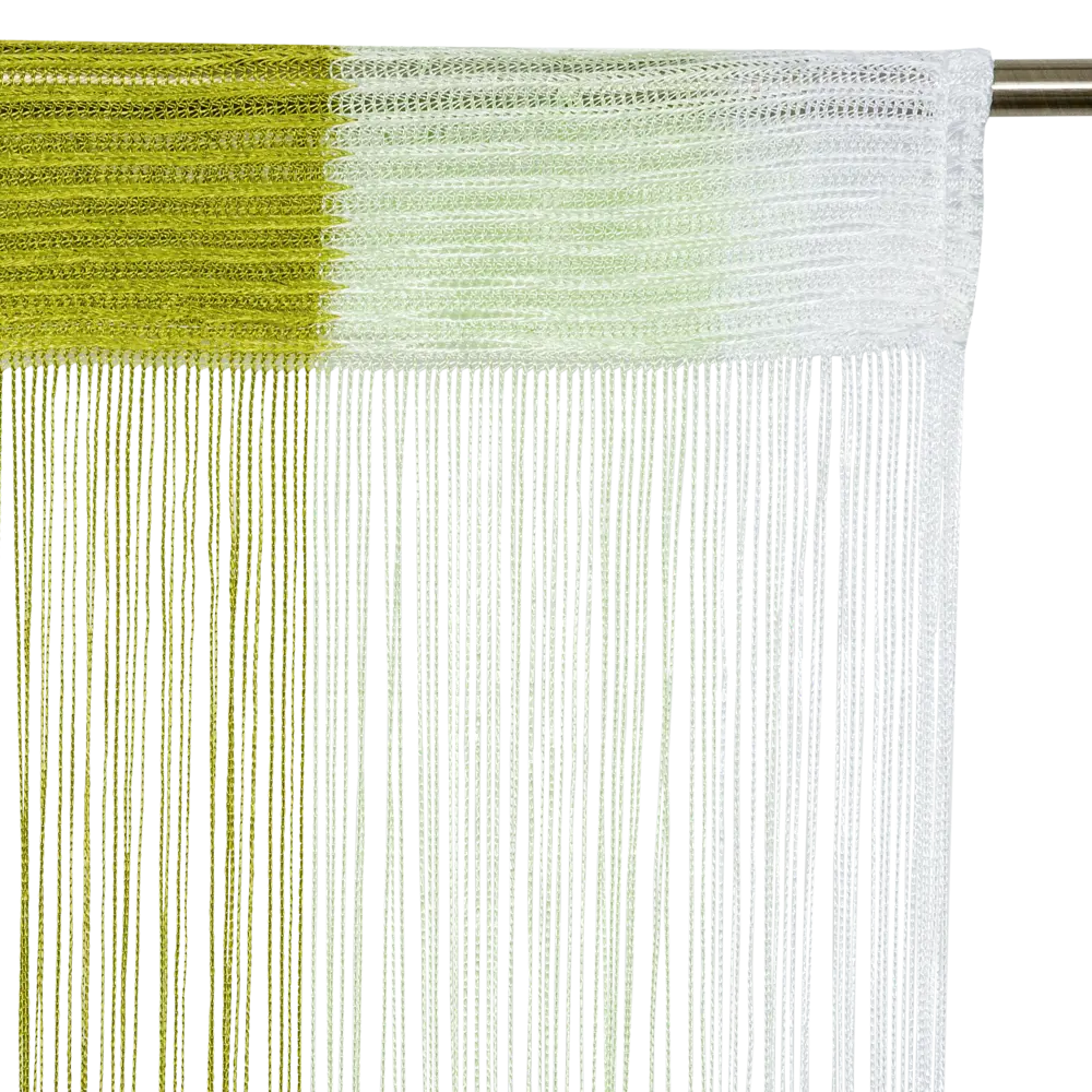 Штора нитяная Inspire, 150х280 см, цвет белый/зелёный STLM-2204704 - Вид №3