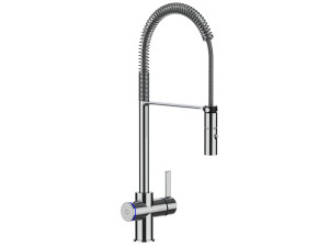 Однорычажный смеситель для кухни с выдвижным ручным душем