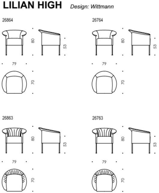 Wittmann Кресло из ткани sun-id-1443946 - Вид №6