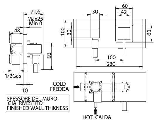 7545200002-1 Смеситель Bandini Ice Cube Santreyd - Вид №1