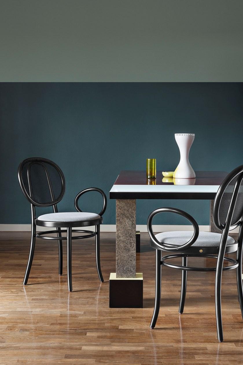 Wiener GTV Design Деревянный стул со спинкой из технической сетки и подлокотником N.0 sun-id-1422955 - Вид №6