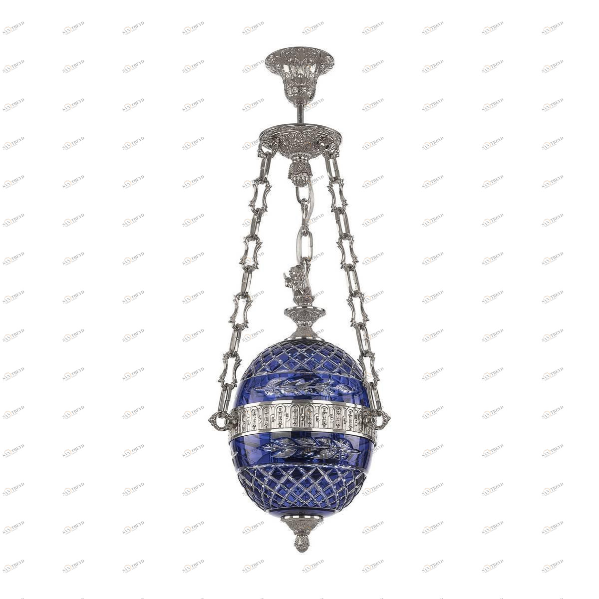 Подвесной светильник синий Bohemia Ivele Ni Clear Blue BOHEMIA IVELE 7100 00-3890227 Синий 