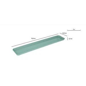 Поддон для балконного ящика Ingreen 80 см эвкалиптовый 89416392