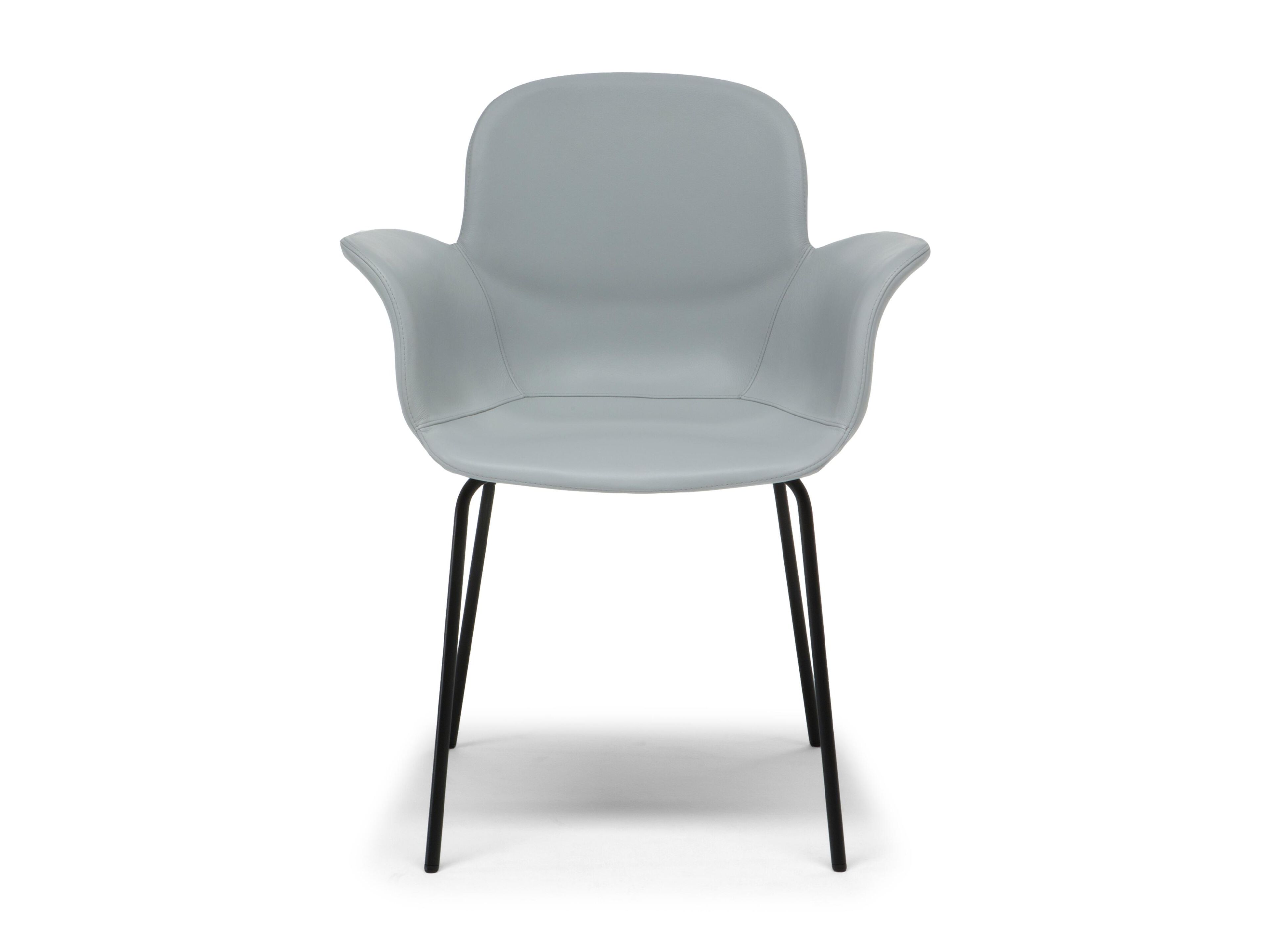 Кожаный стул с подлокотниками Natuzzi Italia Poly ARCH-00021479