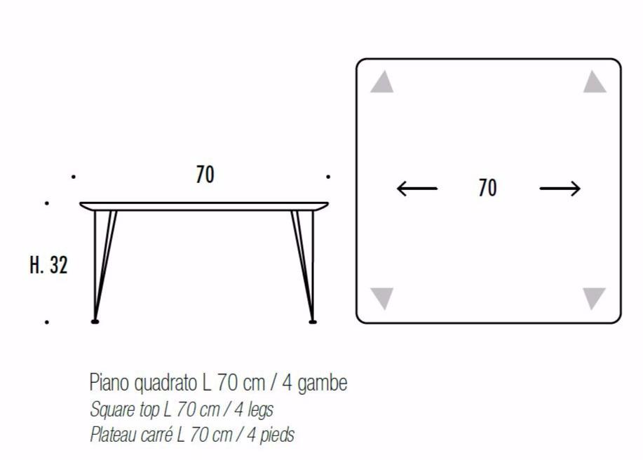 Felis Квадратный мраморный журнальный столик Complements sun-id-1462777 - Вид №5