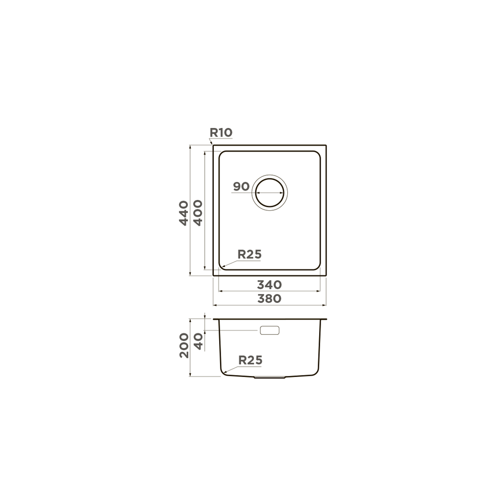Кухонная мойка Tadzava 38-U/I IN OMOIKIRI 4993077 - Вид №4
