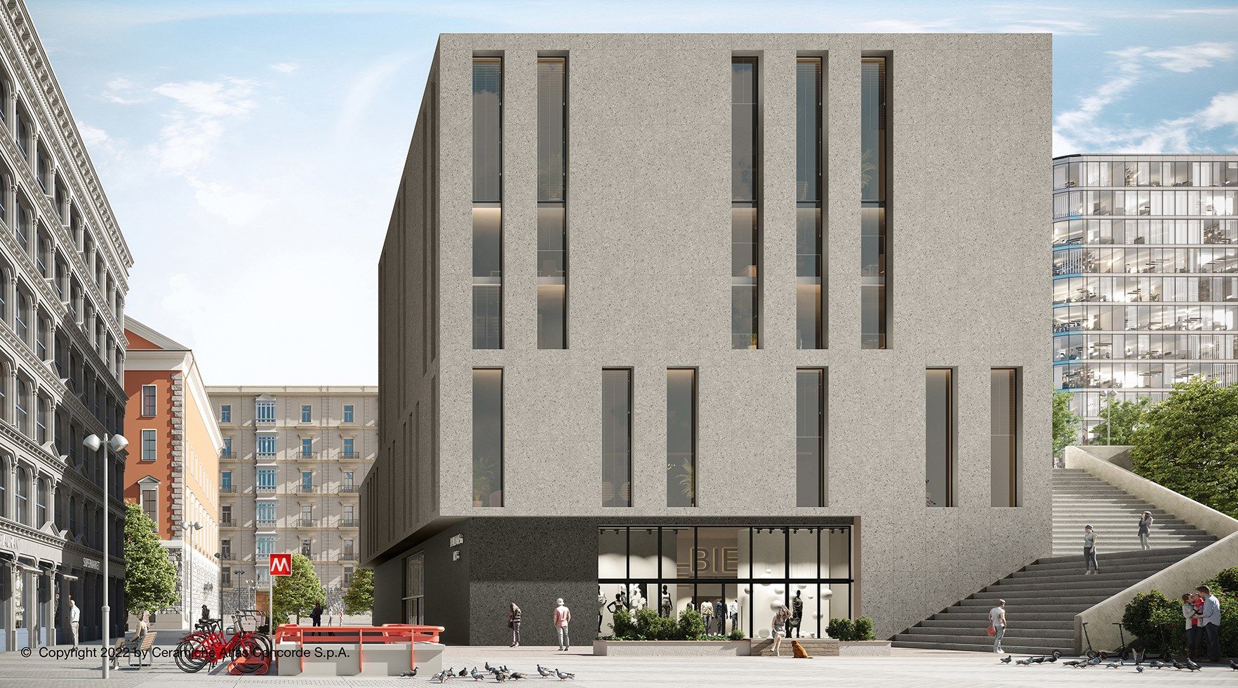 Напольная плитка из керамогранита с эффектом камня Atlas Concorde Boost Mix ARCH-00008482 - Вид №3