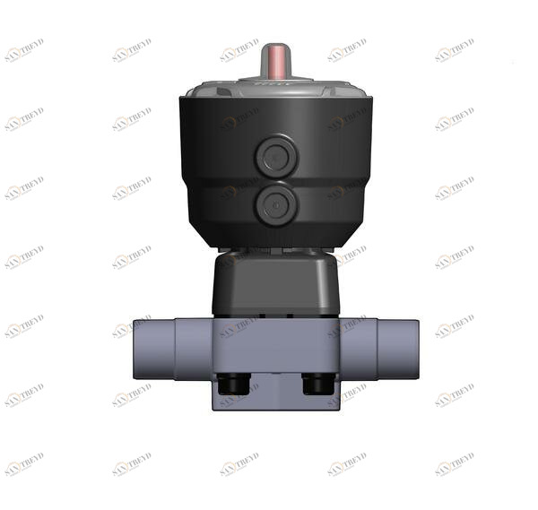 SANIT 223382000300025 2/2-ходовой мембранный клапан DK / CP, ПВХ-C, D 20 - 75 г, цапф, Д.А 