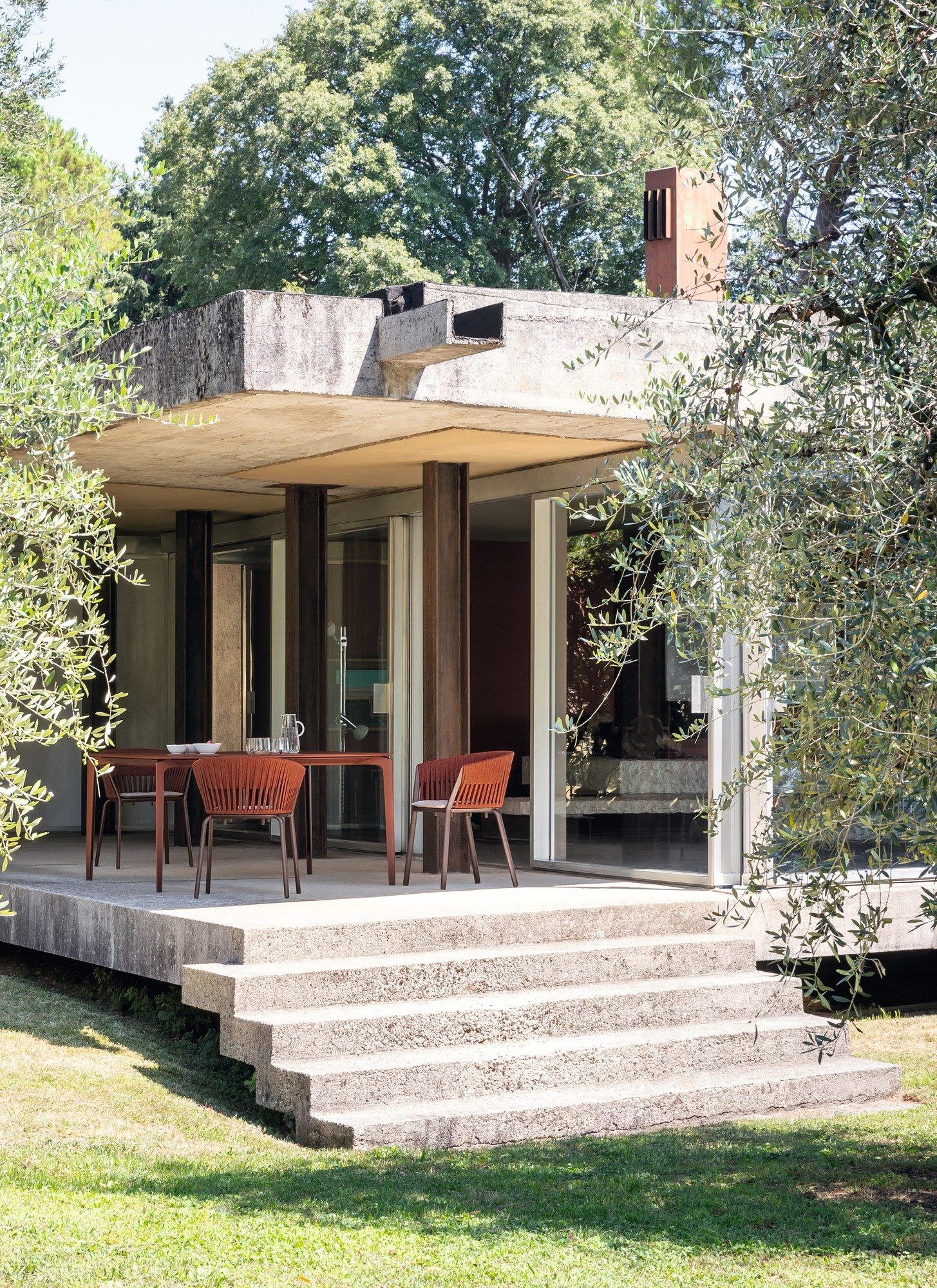 Алюминиевый и тканевый садовый стул с подлокотниками FAST Ria ARCH-00095179 - Вид №3