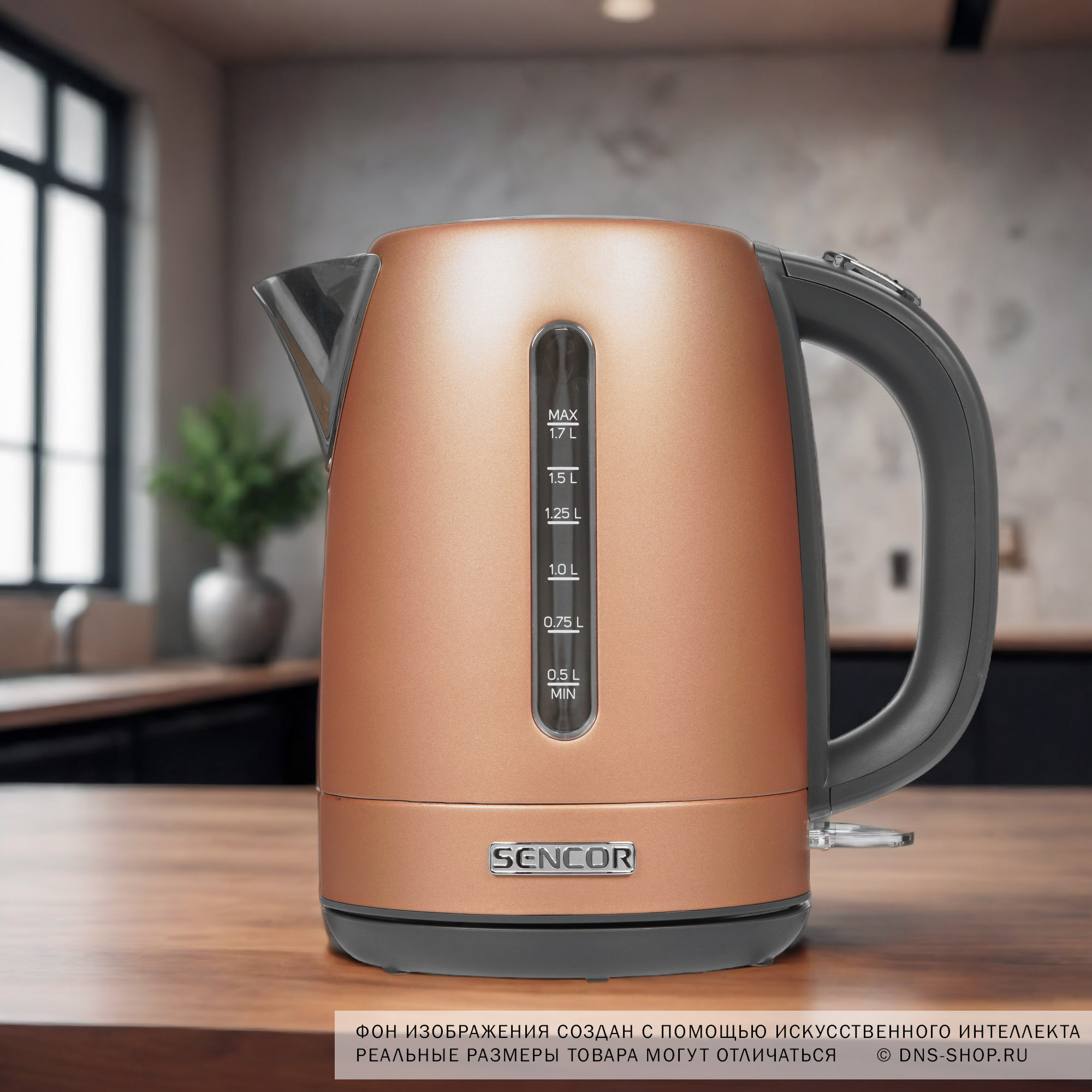 8179035 Электрочайник Sencor SWK 1776GD золотистый STDN-0072675 - Вид №6
