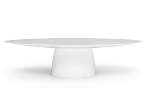 Овальный садовый стол из стекловолокна