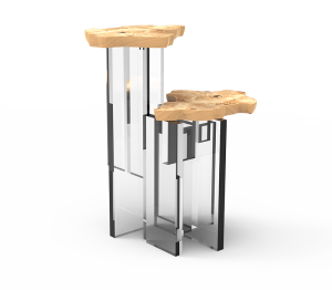 0-012 Приставной столик из тополя Моне Boca Do Lobo