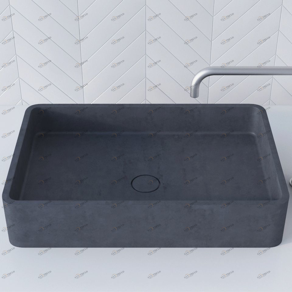 WВ601GRAFIT Накладная раковина на столешницу  овальная BetOn 