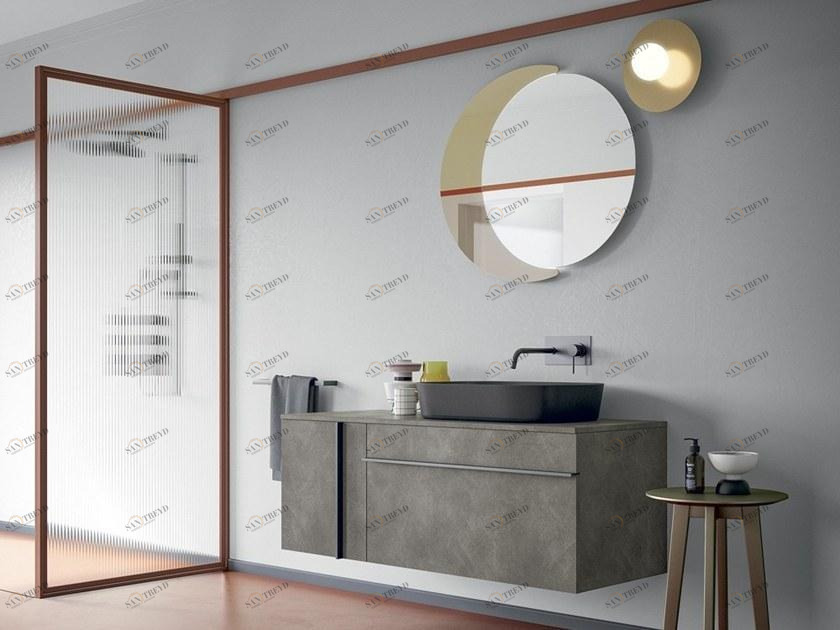 Birex Тумба под умывальник одинарная настенная, лакированная Sidéro sun-id-1378491