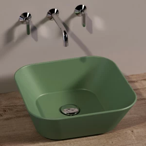 WA03MIRTOMATT Накладная раковина на столешницу  квадратная Simas