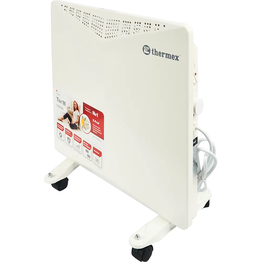 Конвектор мобильный Thermex Tor 1000M, 750-1000 Вт STLM-2163525