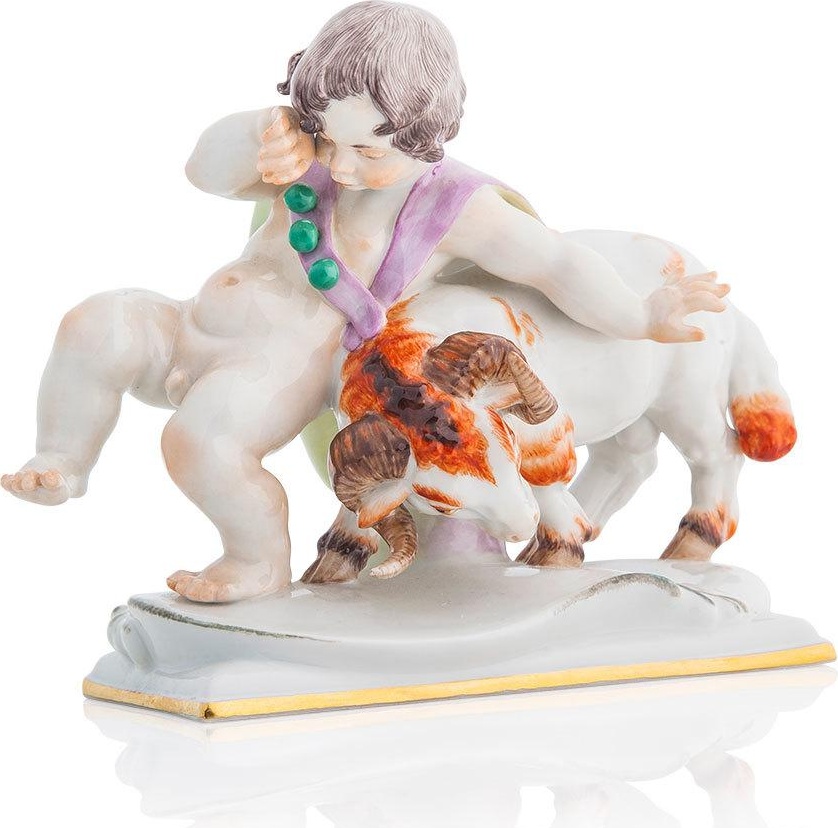 77748 Meissen Фигурка 11см "Знак зодиака Овен" (Хайнрих Тайн, 1947г.) Фарфор 