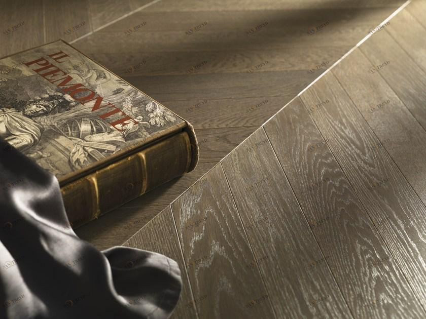 Alma by Giorio 2-х слойный брашированный дубовый паркет Spine sun-id-1379553