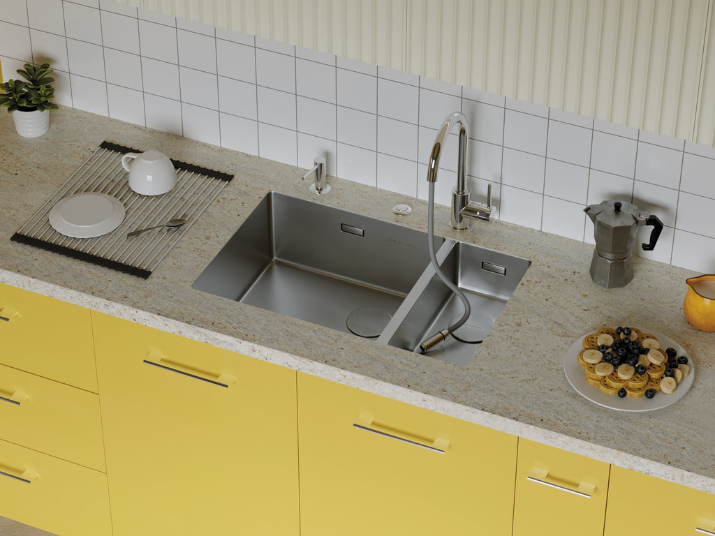 Кухонная мойка Taki 69-2-U/IF Side IN-R OMOIKIRI 4993182 - Вид №3