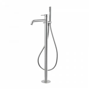 Напольная ванна со смесителем, переключателем и душевым набором. X-STEEL 316 NEWFORM Италия