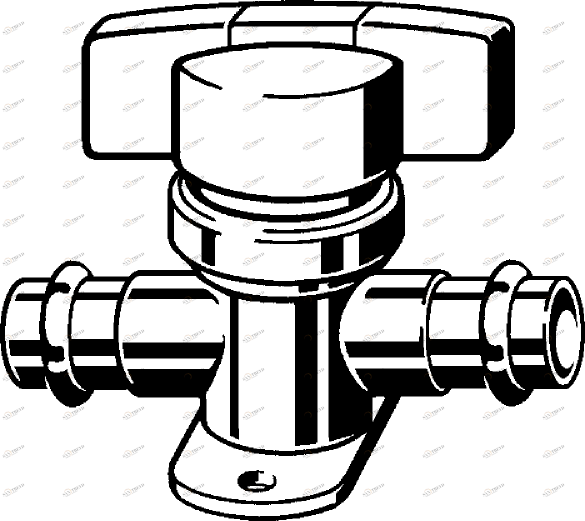 434 694 1) Модель 2242 Трубопроводные системы  Sanpress  Полнопроходные вентили и вентили скрытого монтажа Santreyd 