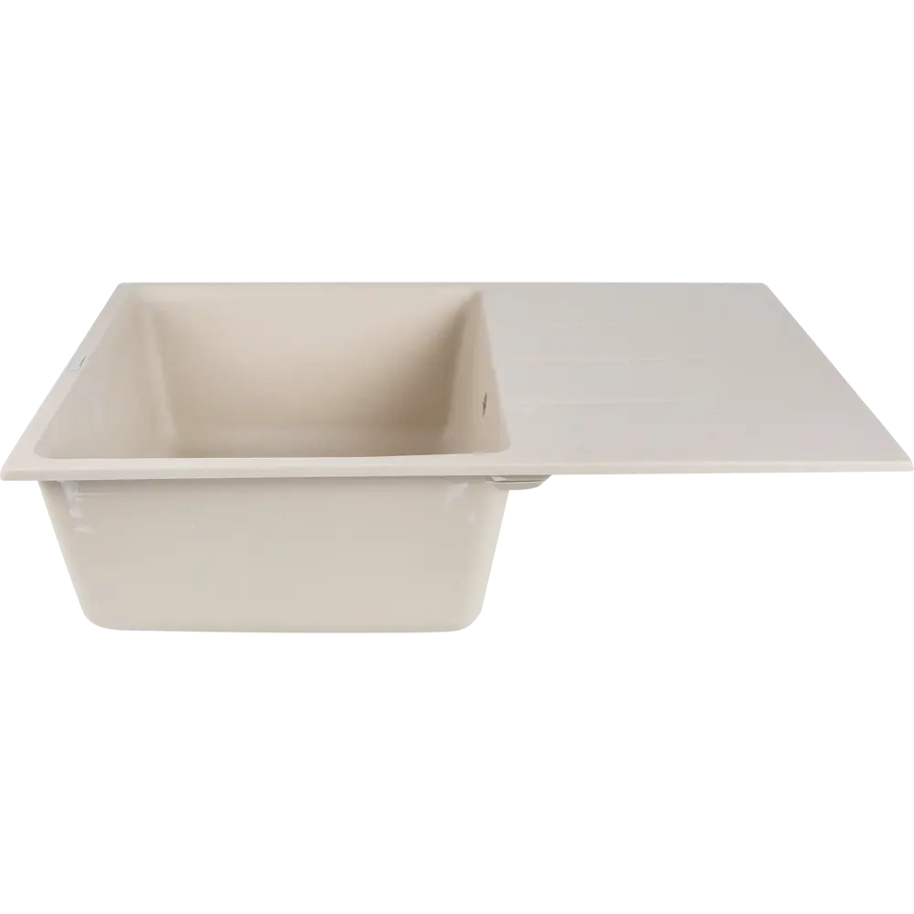 Мойка врезная Delinia LM1 прямоугольная 49.3x77.2 глубина 20 см кварц цвет бежевый STLM-2064378 - Вид №2