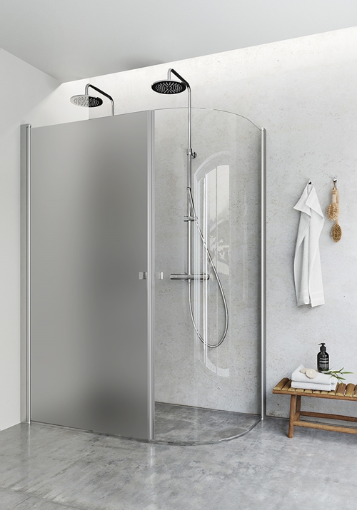 1450454 Igloo Pro J + Душевой Уголок Прямой, Матовый 80X70 Hafa Прозрачный 