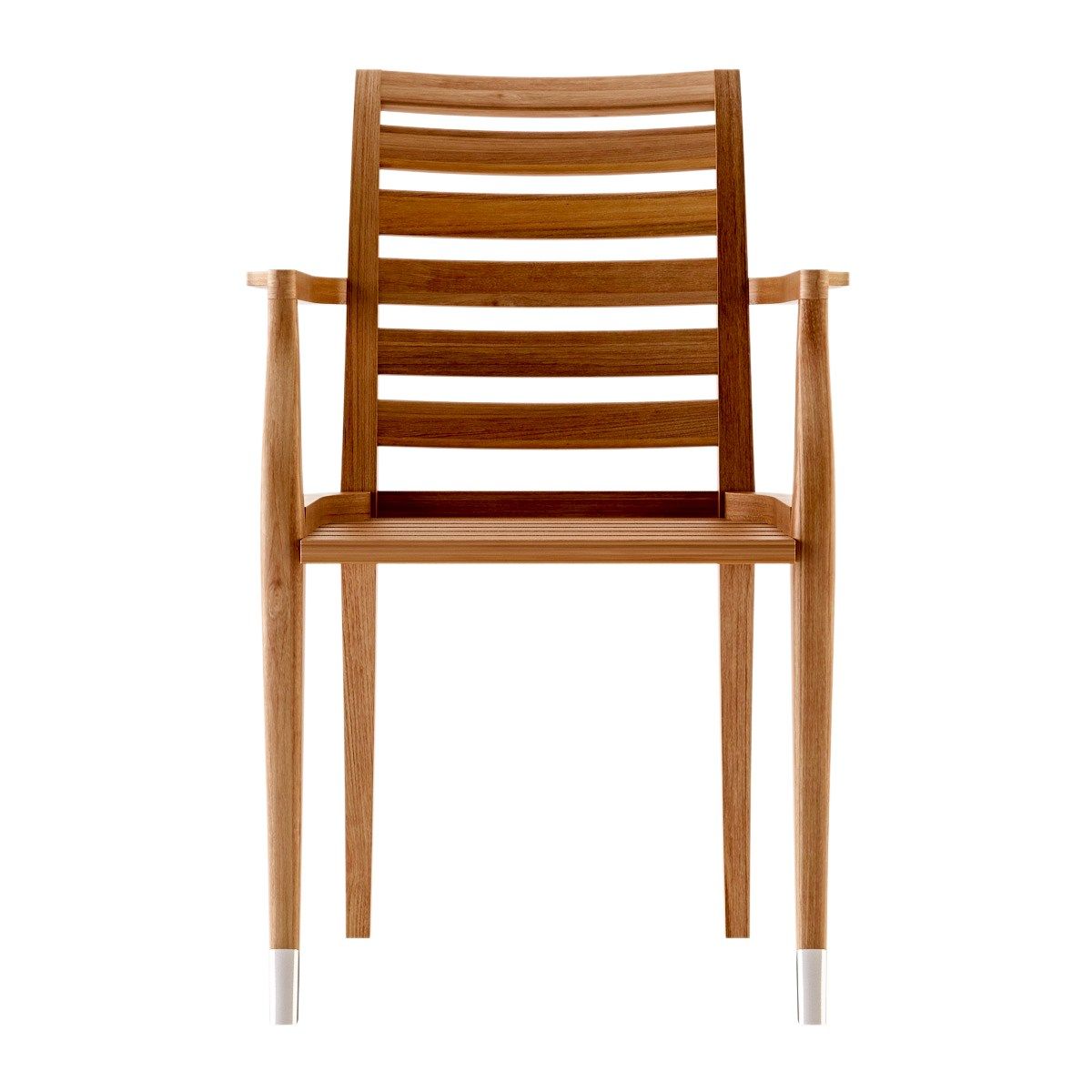 Стул для сада из тикового дерева с подлокотниками ASTELLO Jonquille ARCH-00043617 - Вид №2