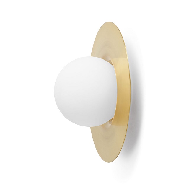 Miloox 1744.91 Настенный светильник с матовый латунный каркасом HAT.