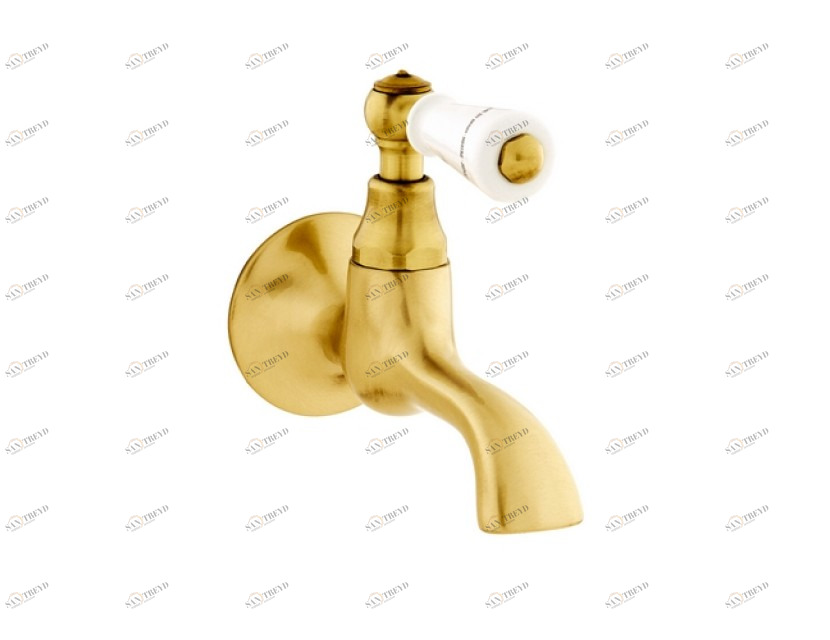 035015.M00.50 Излив одностенный с фарфором Яркий хром Mestre RETRO