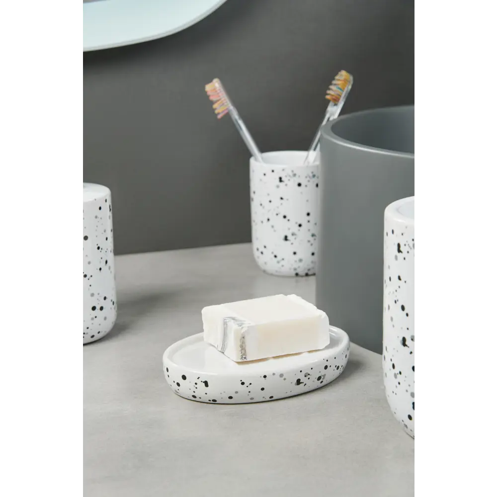 Мыльница Splash керамика цвет чёрный SWENSA STLM-2005833