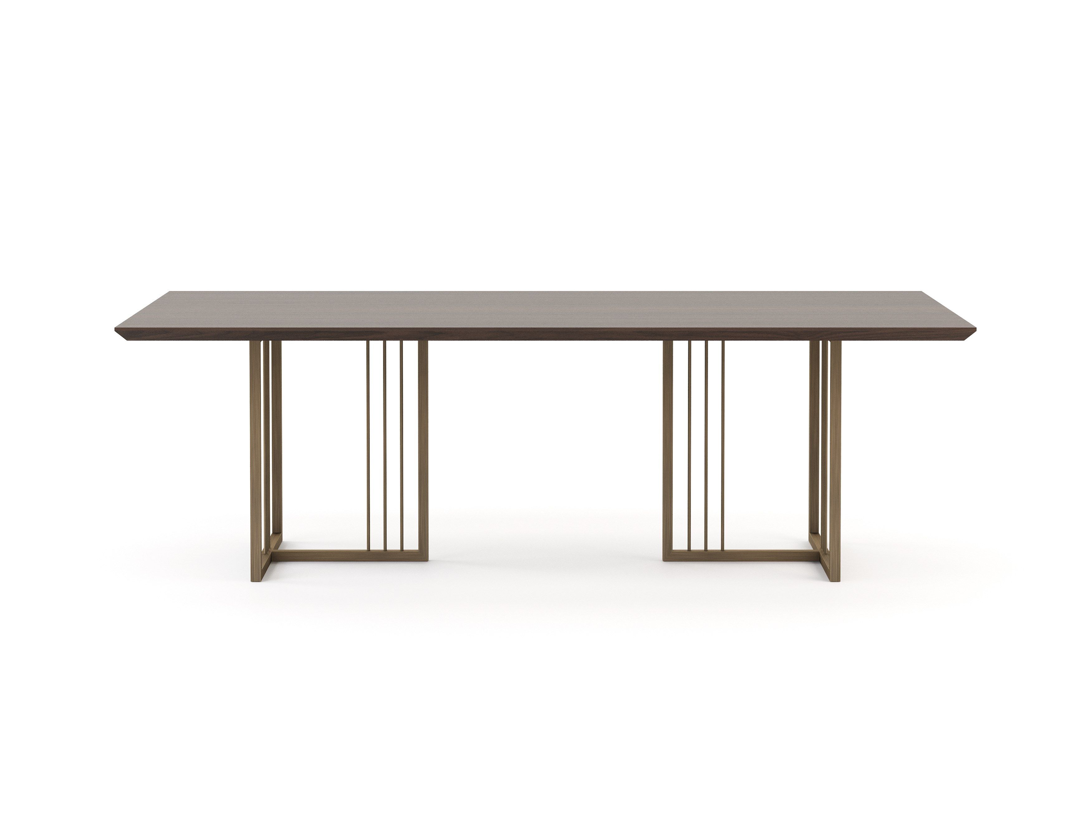 Прямоугольный обеденный стол из грецкого ореха Stylish Club портвейн ARCH-00098413 - Вид №1