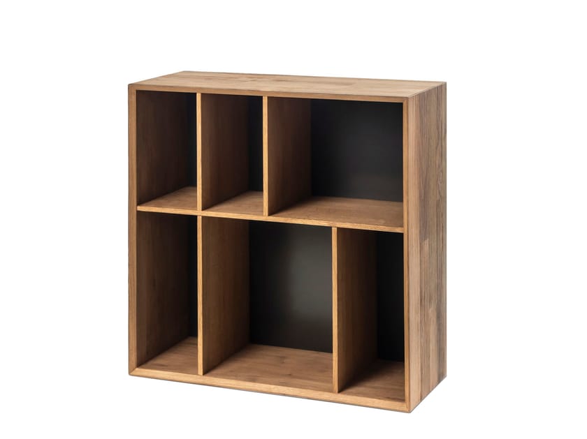 Самонесущий книжный шкаф из тикового дерева Pilma Angle ARCH-00140615