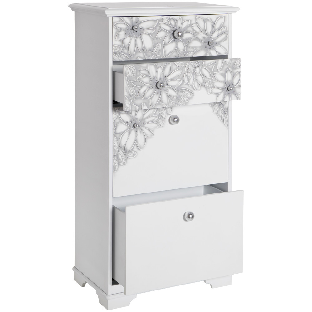 11619 Комод Терра-4 (с 4-мя ящиками) Айс Античное серебро BOGACHO 4627196590434 - Вид №3