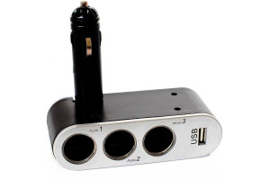 17705380 Разветвитель прикуривателя 041 3 выхода + USB, 12/24 В 160004 A2DM