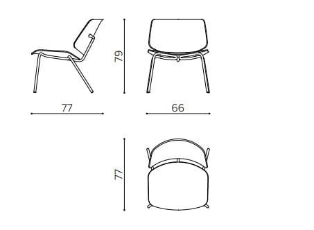 Кресло из ткани и дерева True Design Tao ARCH-00102988 - Вид №5