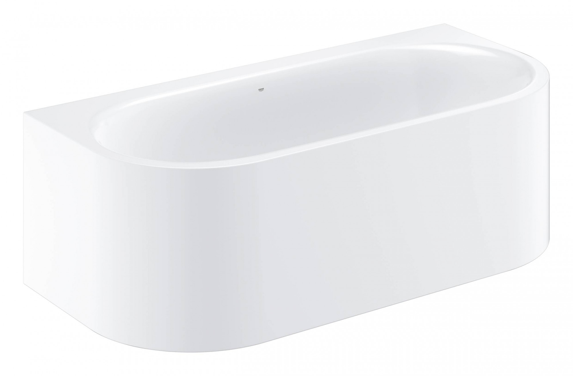 Ванна GROHE Essence, пристенная, 180 х 80 х 57,5 см, альпин-белый (39622000)